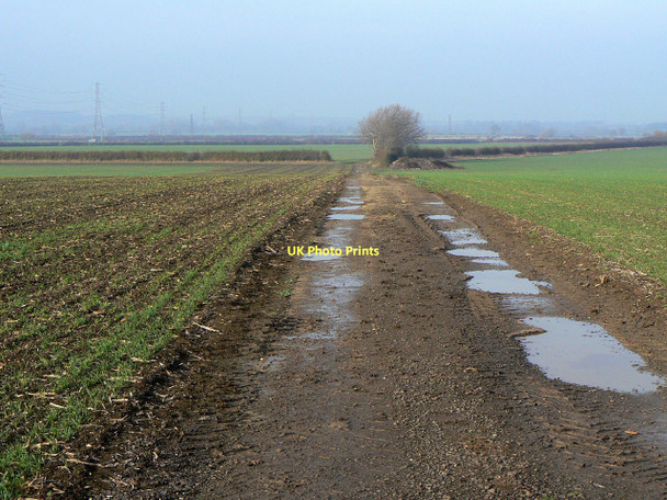 Photo 6"x4" Farm track at Kinoulton Grange Farm Hickling\/SK6929 c2011