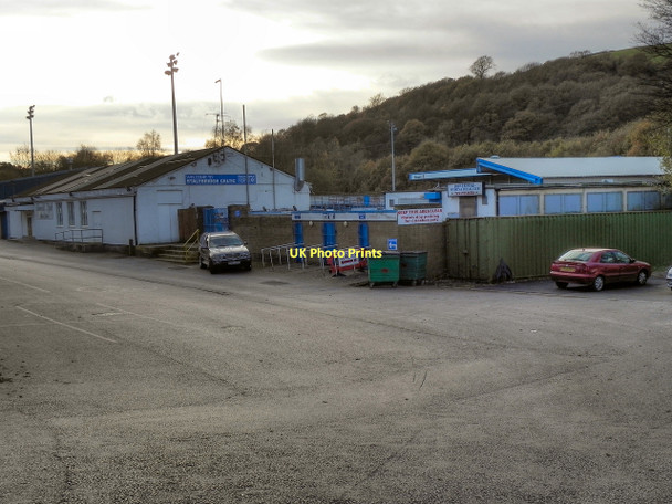 Photo 6"x4" Bower Fold Football Stadium Stalybridge c2011