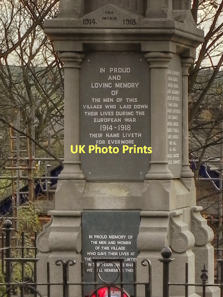 Photo 6"x4" Broadbottom War Memorial (detail) Broadbottom c2011