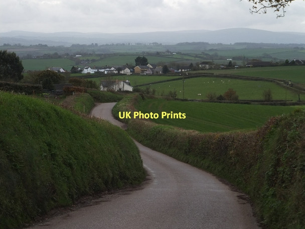 Photo 6"x4" Road from Forches to Lapford with farmland Eastington\/SS7409 c2011