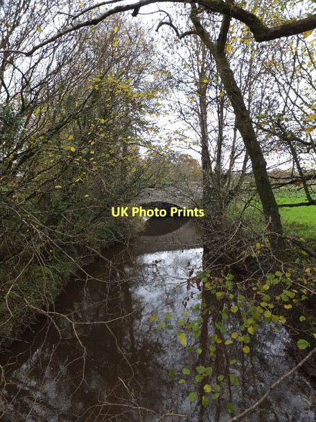 Photo 6"x4" Yeo Bridge on B3220 and River Yeo Down St Mary c2011