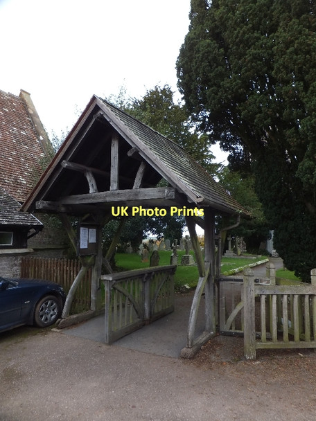 Photo 6"x4" The lych gate of St Mary's church Down St Mary c2011