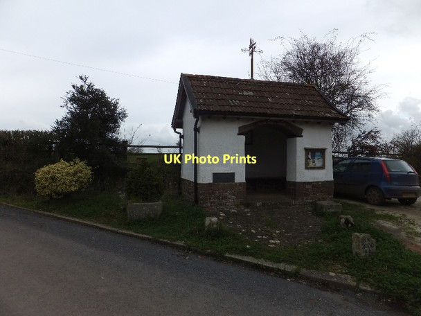 Photo 6"x4" The bus shelter at Down St Mary Down St Mary c2011