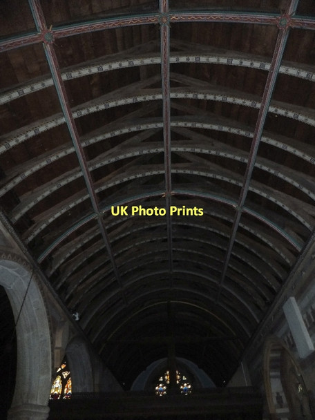 Photo 6"x4" Roof vaulting in St Mary's church Down St Mary c2011