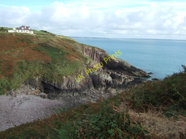 Photo 6"x4" Caer Bwdy Bay and the coast path St David's\/Tyddewi c2009