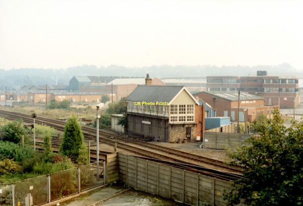 Photo 6"x4" Pelham Street signal box Lincoln c1989