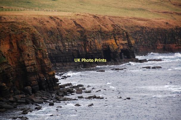 Photo 6"x4" Coastal Cliffs Upper Sanday c2011