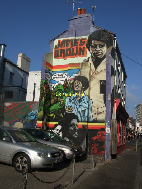 Photo 6"x4" Mural of James Brown Brighton\/TQ3106 c2011