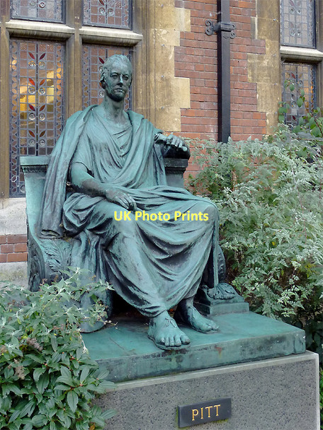 Photo 6"x4" Bronze sculpture of William Pitt the Younger, Cambridge Cambridge\/TL4658 c2011