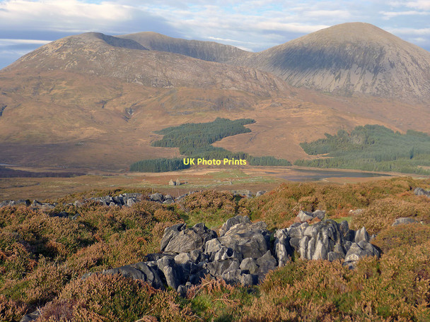 Photo 6"x4" Towards Kilchrist and Beinn na Caillich from the Marble Road Heaste c2011