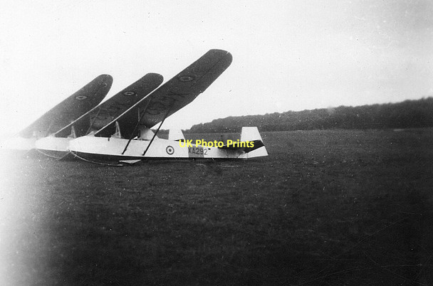 Photo 6"x4" ATC gliders at RAF Booker - 1954 Booker c1954