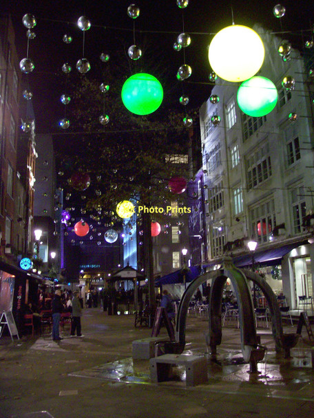 Photo 6"x4" St Christopher's Place, 2011 Xmas decorations Westminster c2011