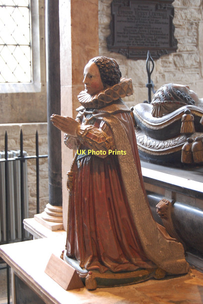 Photo 6"x4" Elizabeth Cary, Tanfield tomb, Burford church Burford\/SP2512 c2011