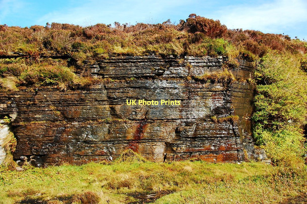 Photo 6"x4" Exposed rockface Ireland\/HY3009 c2010