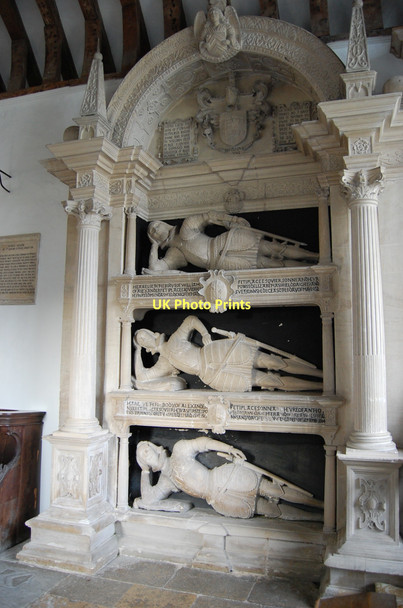 Photo 6"x4" Fettiplace tombs, St Mary's church, Swinbrook Burford\/SP2512 c2011