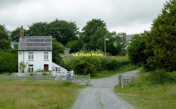 Photo 6"x4" Lane and Railway House at Ystradmeurig, Ceredigion Ystradmeurig c2011