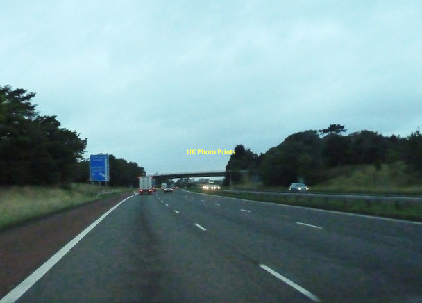 Photo 6"x4" Approaching junction 33 on the M6 northbound Galgate c2011