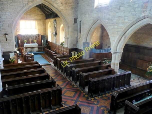 Photo 6"x4" St. Michael's church, Buckland - interior Buckland\/SP0836 c2009
