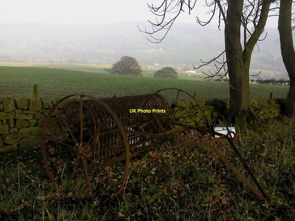 Photo 6"x4" Old Farm Machinery on Ladies Rigg Pateley Bridge c2011