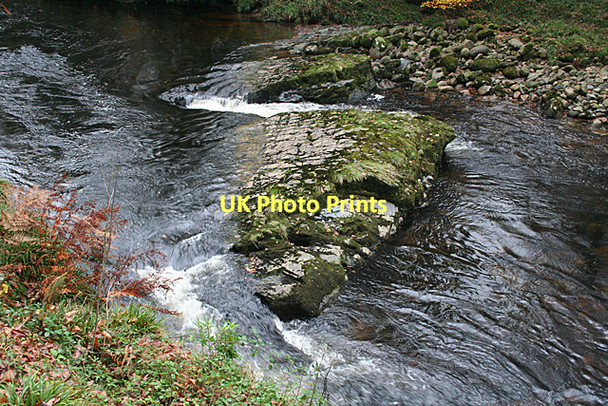 Photo 6"x4" Holne: Horseshoe Falls Holne c2011