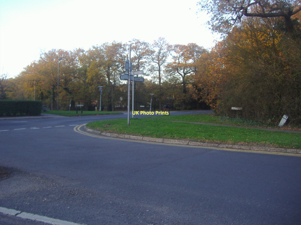 Photo 6"x4" Road junction in Effingham Common Martyr's Green c2011