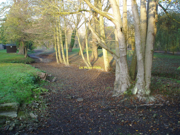 Photo 6"x4" Dry riverbed at Landwade Landwade c2011