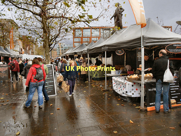 Photo 6"x4" Manchester Christmas Markets, Piccadilly Manchester c2011
