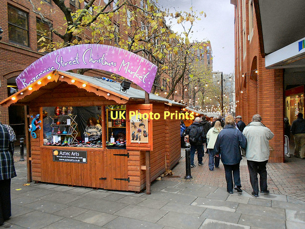 Photo 6"x4" Brazennose Street, Christmas Market Manchester c2011
