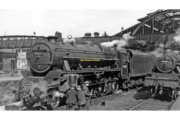 Photo 6"x4" Locomotives at Sheffield City Station Sheffield\/SK3587 c1950