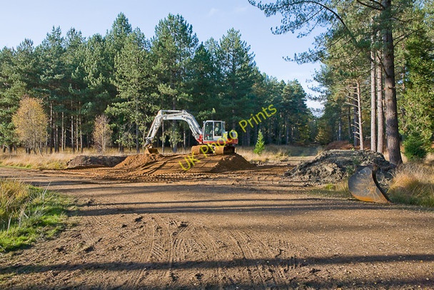 Photo 6"x4" Warwickslade Cutting: moving the railway North Weirs c2009