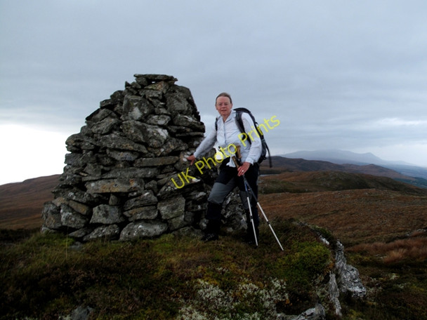 Photo 6"x4" Summit cairn of Burach 607m Invermoriston c2009