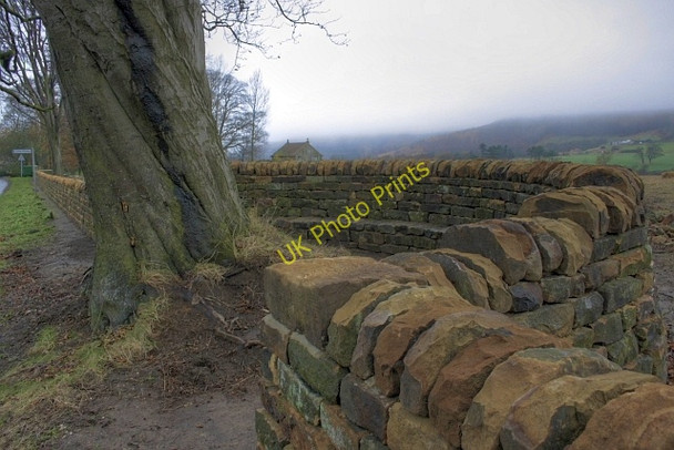 Photo 6"x4" New Stone Walling at Kildale Kildale c2009