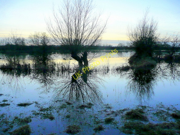 Photo 6"x4" Flooded North Meadow 5 Cricklade c2009