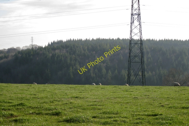 Photo 6"x4" Pylon in a field of sheep Ashwell\/SX8974 c2009