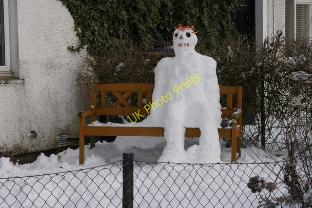 Photo 6"x4" Snowman, Kenmore Kenmore\/NN7745 c2009