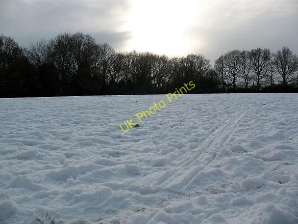 Photo 6"x4" Sledge tracks on Walden Recreation Ground Chislehurst West c2010
