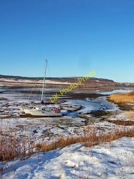 Photo 6"x4" Head of Loch Greshonish in winter Edinbane \/ An t-Aodann Ban c2010