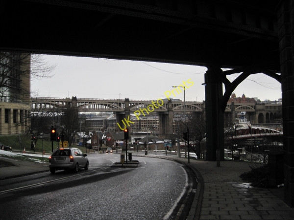Photo 6"x4" High Level and Swing Bridges Newcastle upon Tyne c2010
