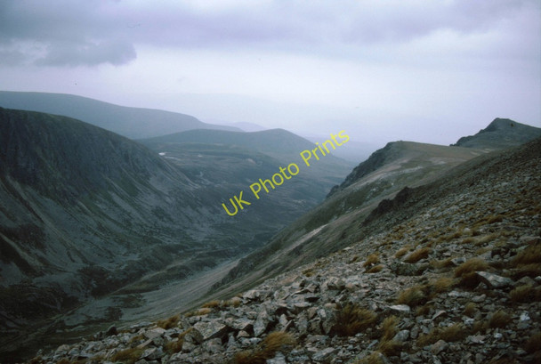 Photo 6"x4" Screes on the lip of the Lairig Ghru Cairn Lochan c1985