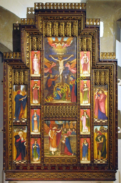 Photo 6"x4" Christ Church, Esher, Surrey - Reredos Esher c2005