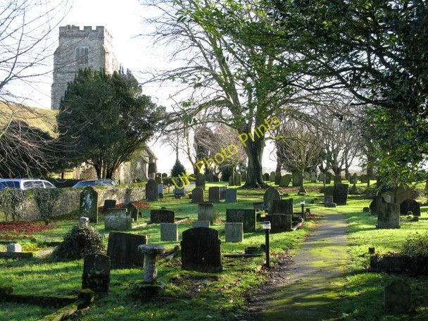 Photo 6"x4" Church path at St Martin's, Aldington Aldington\/TR0636 c2010