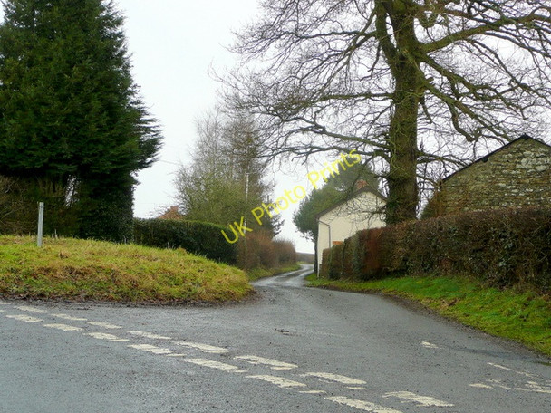 Photo 6"x4" Lane junction at The Rest, Brilley Brilley c2010