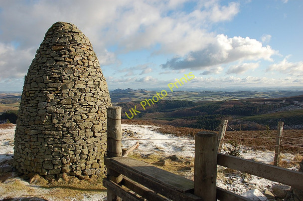 Photo 6"x4" Eastward view from the Three Brethren cairns Broadmeadows\/NT4130 c2010