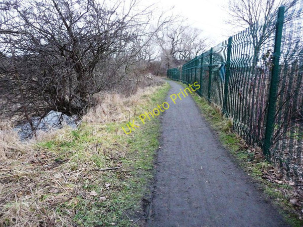 Photo 6"x4" Riverside footpath between the Water of Leith and Saughton Main allotments Stenhouse\/NT2171 c2010