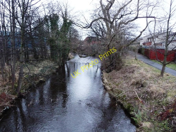 Photo 6"x4" View upstream from footbridge on the Water of Leith Walkway Stenhouse\/NT2171 c2010