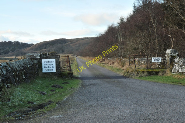 Photo 6"x4" Private road to Duntrune Castle Barsloisnoch c2010