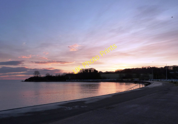 Photo 6"x4" Broadsands beach, frosty winter morning Broadsands c2010