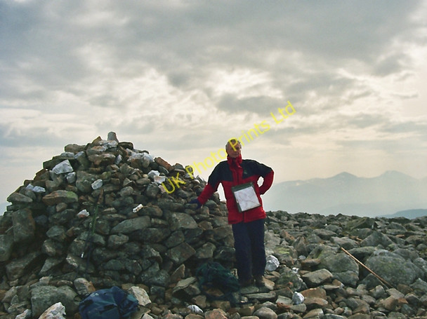 Photo 6"x4" The Summit Cairn of Beinn Dearg (Ullapool) Beinn Dearg\/NH2581 c2005