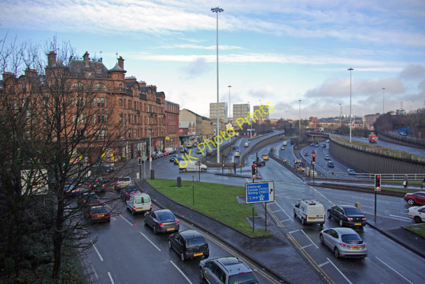Photo 6"x4" A804, north of Charing Cross Glasgow c2010