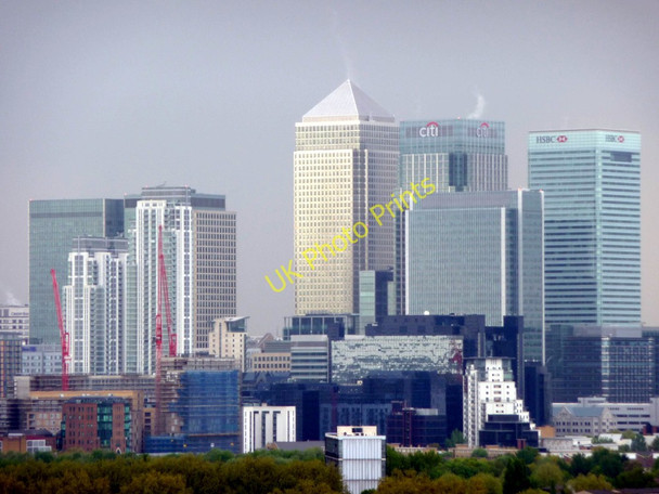 Photo 6"x4" Greenwich Panorama Poplar\/TQ3780 c2009